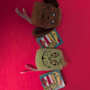 Dr. Seuss Plush Toy Set - Brown and Green